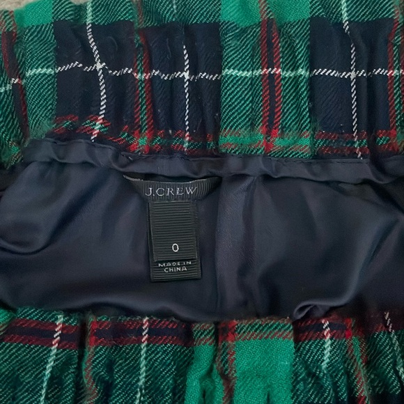 J Crew Plaid Skirt- Size 0 - Picture 2 of 3